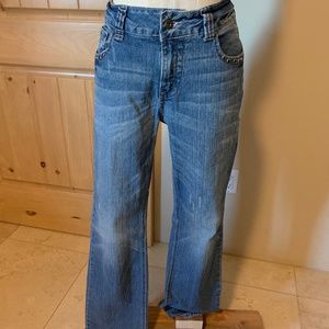 Studded boot cut jeans